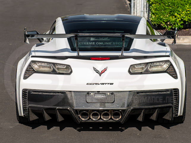 2014-2019 CHEVROLET CORVETTE C7 | ZR1 ZTK CONVERSION PACKAGE REAR SPOILER HIGH WING WITH WING RISER